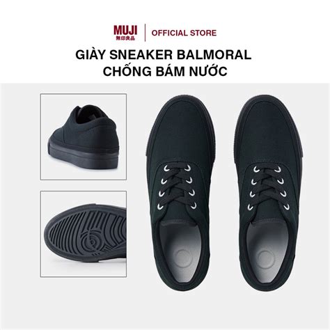 GIÀY SNEAKER BALMORAL CHỐNG BÁM NƯỚC 27.0cm ĐEN .